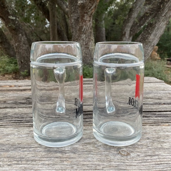 Vintage Michelob Glass Beer Mugs (2) - Picture 2 of 5